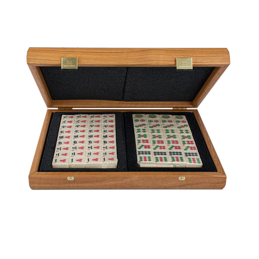 Manopoulos MJX30 - Mahjong rinkinys riešutmedžio spalvos dėkle