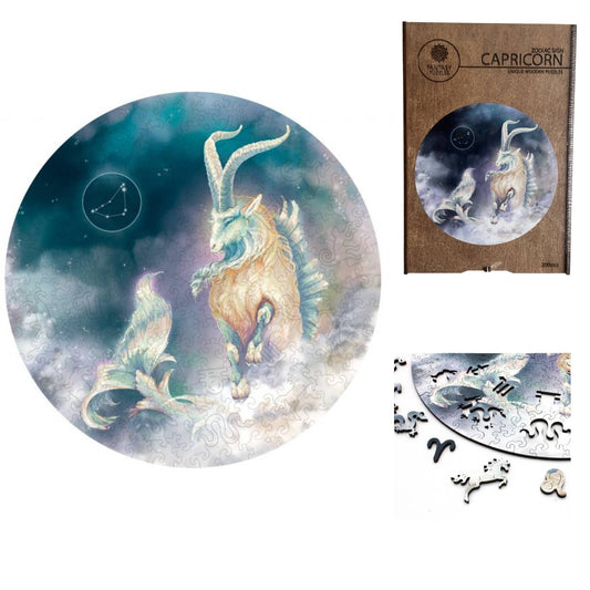 Ožiaragis - medinė Zodiako dėlionė, 200 detalių | Fantasy Puzzles