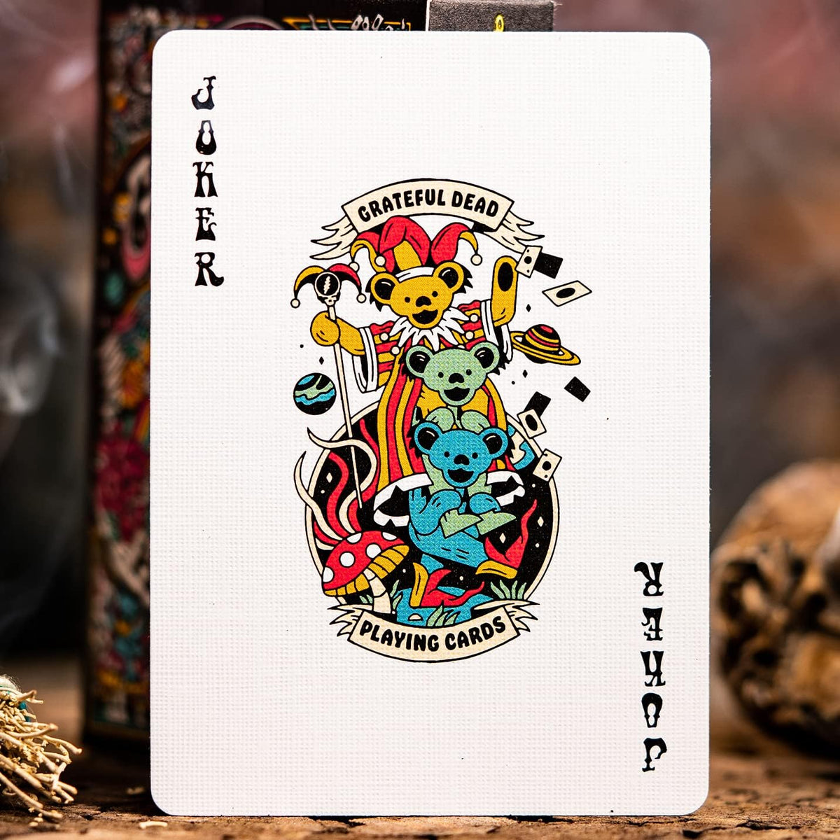 Kosmetinis defektas Grateful Dead žaidimo kortos Theory11