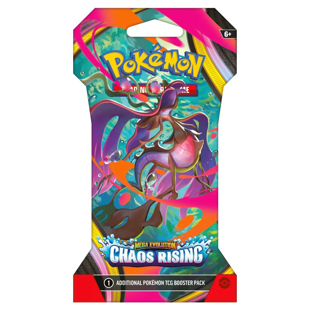 Pokémon Mega Evolution - Chaos Rising Sleeved Booster - kortų papildymas