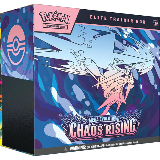 Pokémon Mega Evolution - Chaos Rising Elite Trainer Box - kortų rinkinys