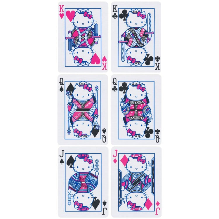 Hello Kitty Black & Pink - žaidimo kortos, kosmetinis defektas | Bicycle