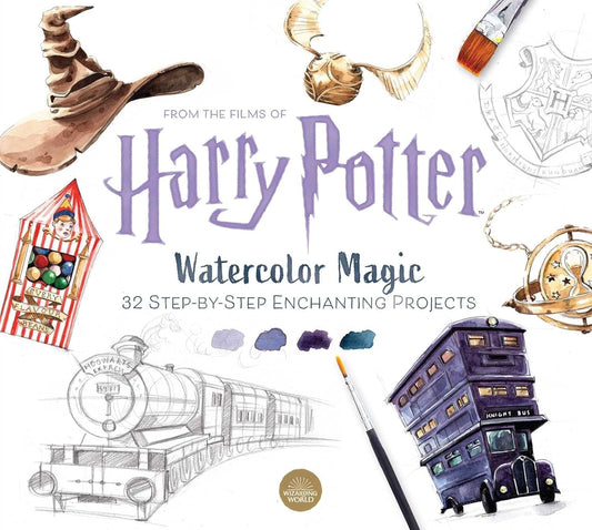 Harry Potter Watercolor Magic - 32 akvarelės projektų knyga