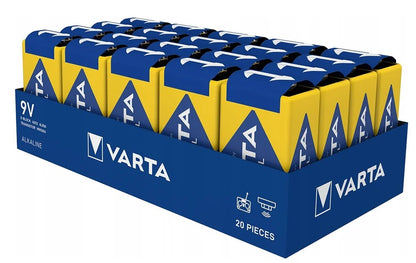 Varta 9V Industrial Pro (4022) šarminės baterijos 20 vnt.