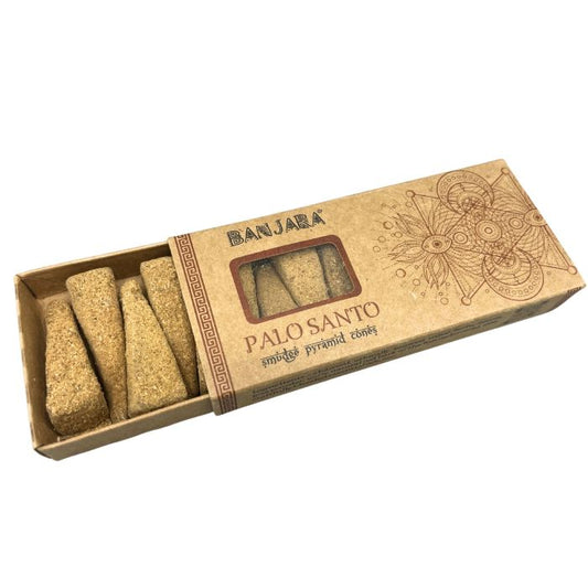 Banjara Palo Santo - piramidės formos smilkalai, 10 vnt.