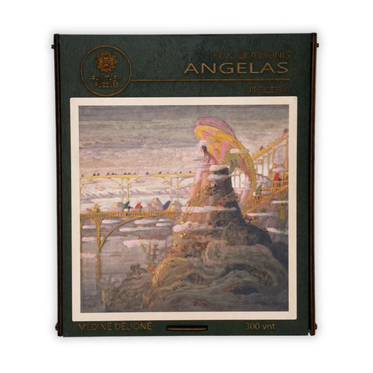 M. K. Čiurlionis Angelas - medinė dėlionė L, 300 detalių