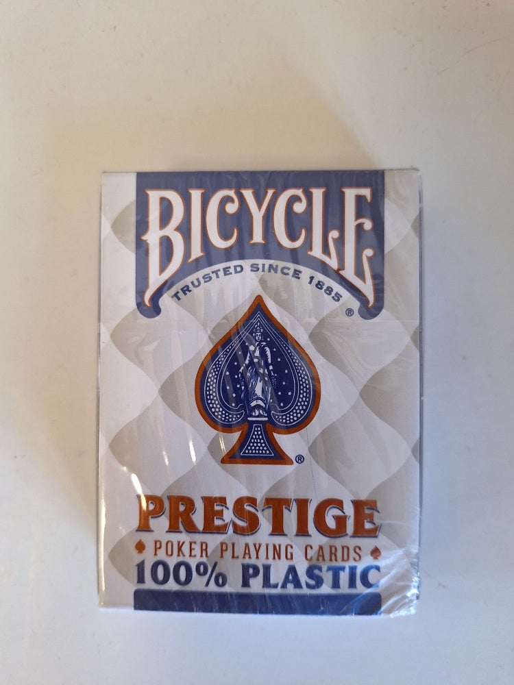 Bicycle Prestige Jumbo Blue - pokerio kortos, kosmetiniai defektai