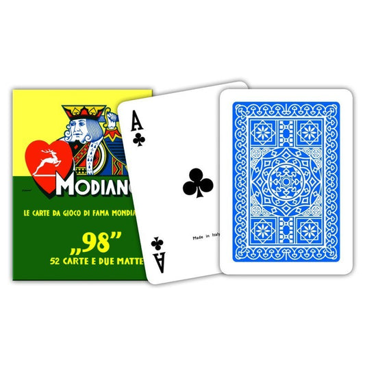 98 - mėlynos pokerio kortos | Modiano