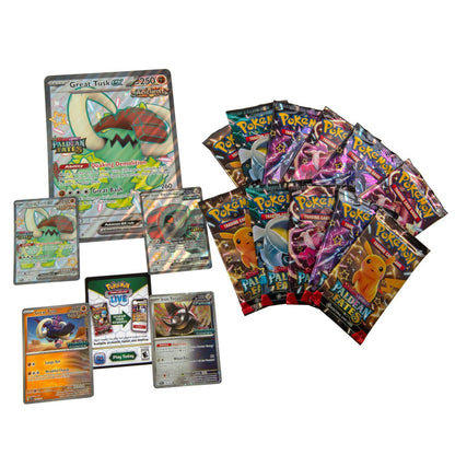 Pokemon Scarlet & Violet: Paldean Fates Great Tusk ex & Iron Threads ex Premium Collection rinkinys