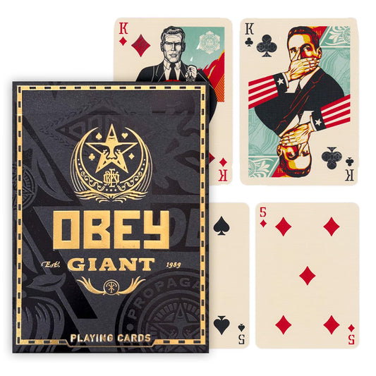 OBEY Gold Edition - auksinis žaidimo kortų leidimas | theory11