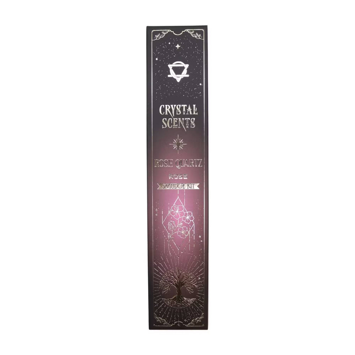 Crystal Scents Rose - rožių kvapo smilkalai su rožinio kvarco akmenėliais