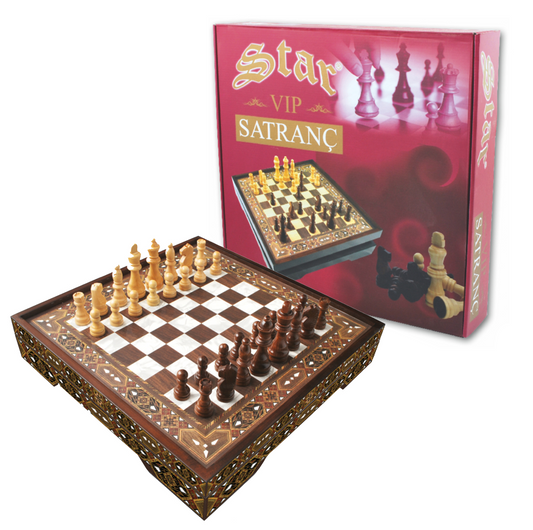 Star VIP Chess Set Pearl Lux L - šachmatų rinkinys