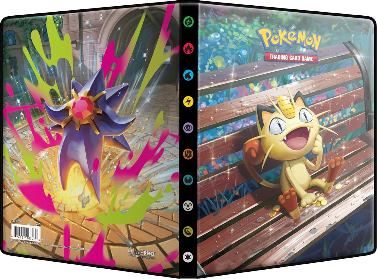 Pokémon Perfect Order Meowth ir Mega Starmie - 4 kišenių albumas | Ultra PRO