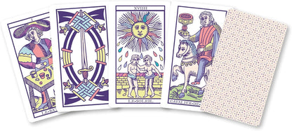 Minis Jeux Tarot de Marseille kortos prancūzų kalba Grimaud Cartomancie