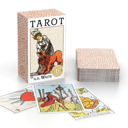 Les Mini-jeux rinkinys - Tarot A.E. Waite & Petit Lenormand (Prancūzų k.) Cartamundi Cartomancie Dusserre