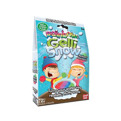 Gelli Baff Gelli Snow Radiant Rainbow - spalvotas dirbtinis sniegas, 80 g