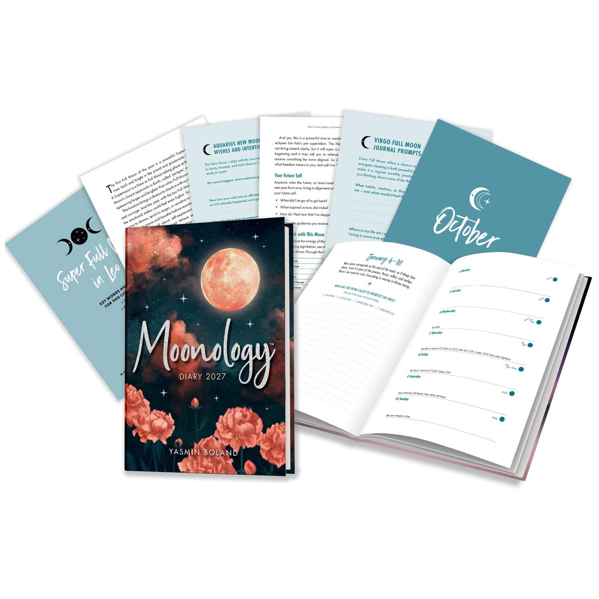 Moonology Diary 2027 - planavimo užrašinė | Yasmin Boland, Hay House