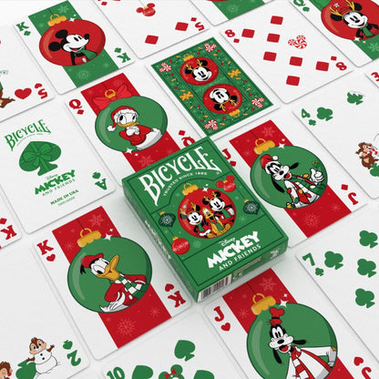 Disney Mickey and Friends Holiday žaidimo kortos Bicycle