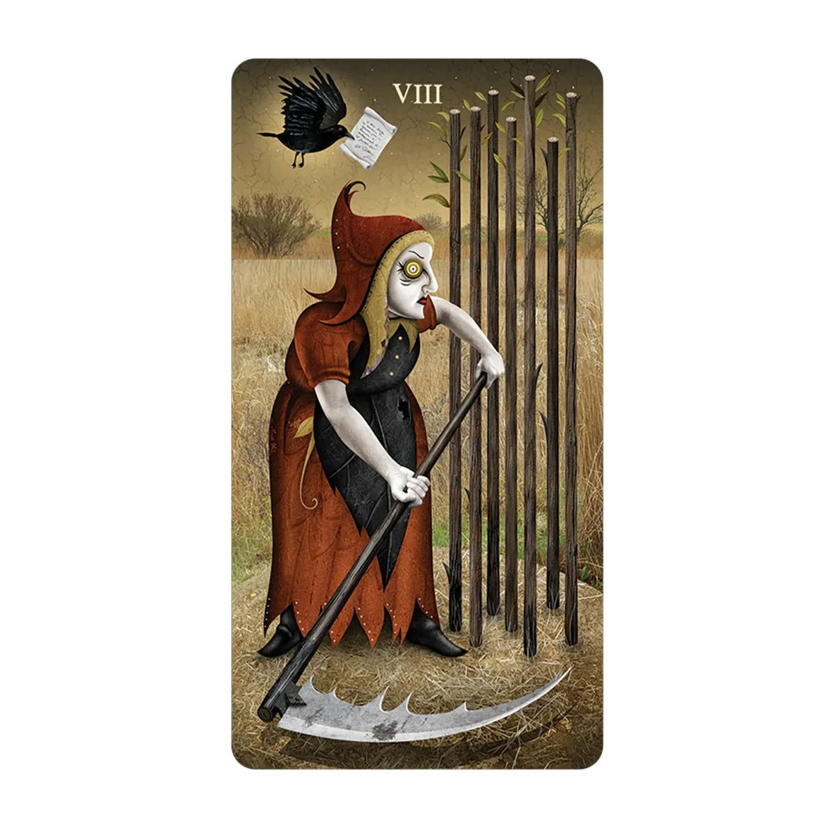 Deviant Moon Tarot Borderless Miniature Edition - mini taro kortos