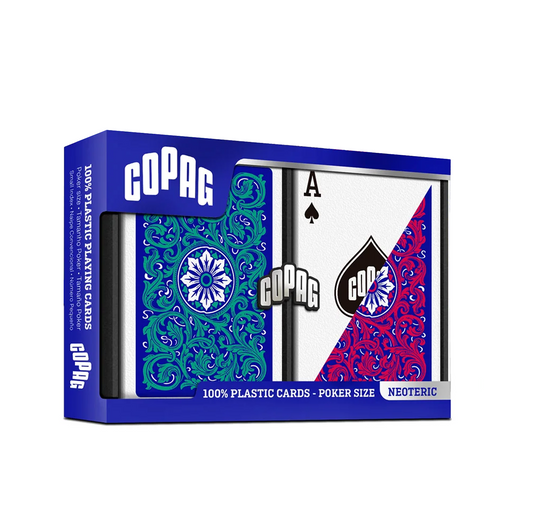 Copag 1546 Neoteric Poker Standard - dvi raudona ir žalia kaladės
