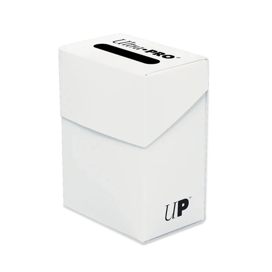 Ultra PRO Solid Color White - balta kaladės dėžutė, 80 kortų