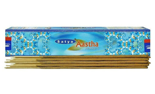 Satya Aastha - vanilės ir gėlių aromato smilkalai, 15 g