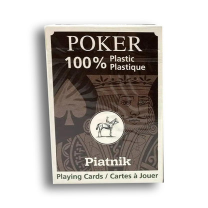 Piatnik 100% Plastic Economy - plastikinės pokerio kortos, 1 kaladė