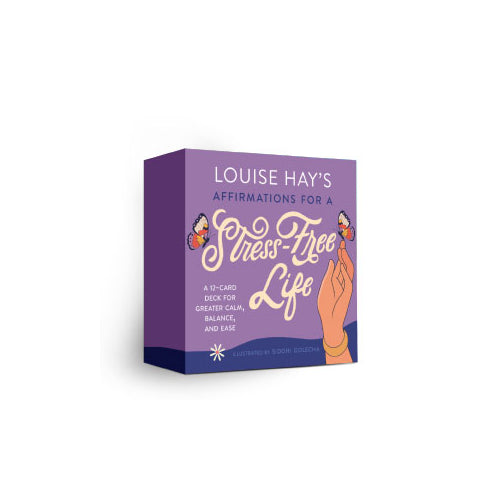 Affirmations for a Stress-Free Life - Louise Hay afirmacijų kortos