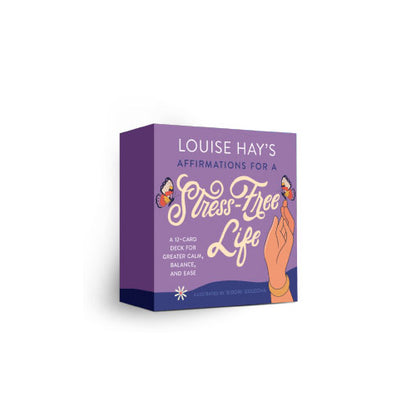 Affirmations for a Stress-Free Life - Louise Hay afirmacijų kortos