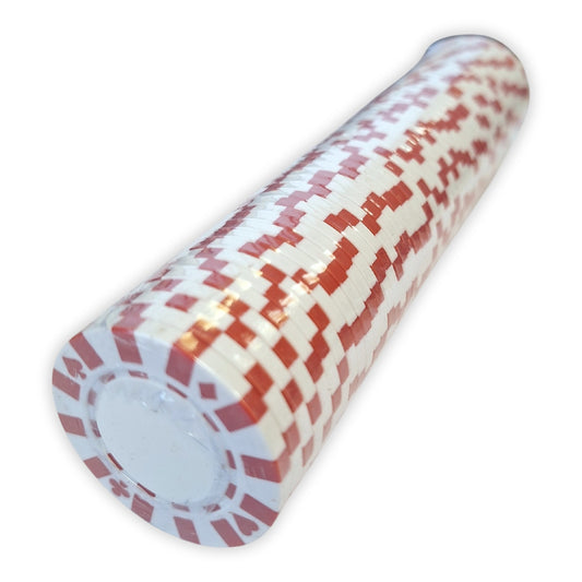 Star - raudoni pokerio žetonai, 50 vnt.