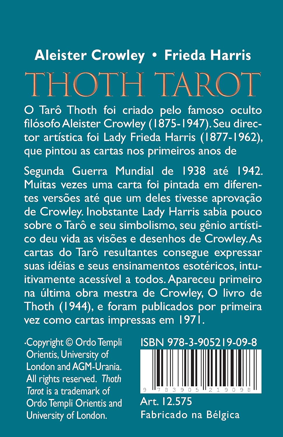 Aleister Crowley's Tarot Thoth Portugališkas leidimas - AGM