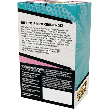 Pokemon Mega Evolution: Ascended Heroes Booster Bundle rinkinys