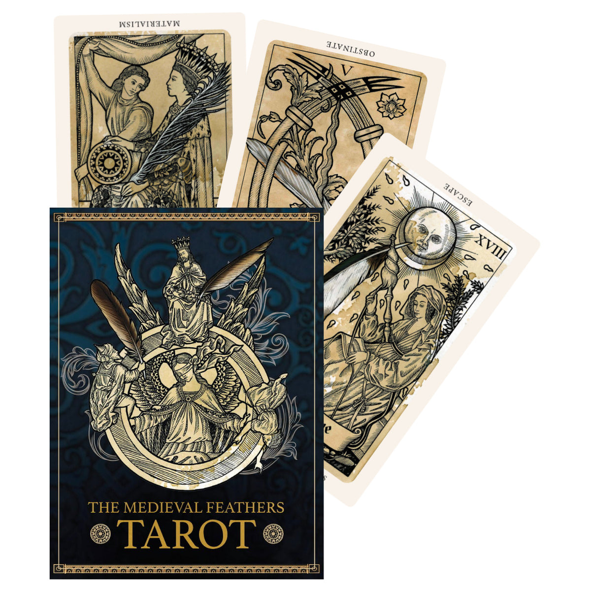 The Medieval Feathers Tarot - taro kortos | Blue Angel