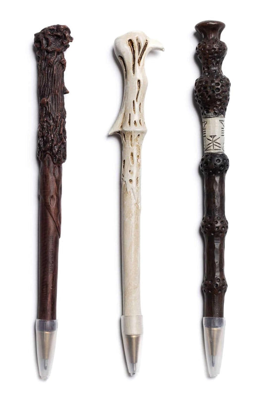 Harry Potter Wand Pen Collection - 3 lazdelių formos rašikliai
