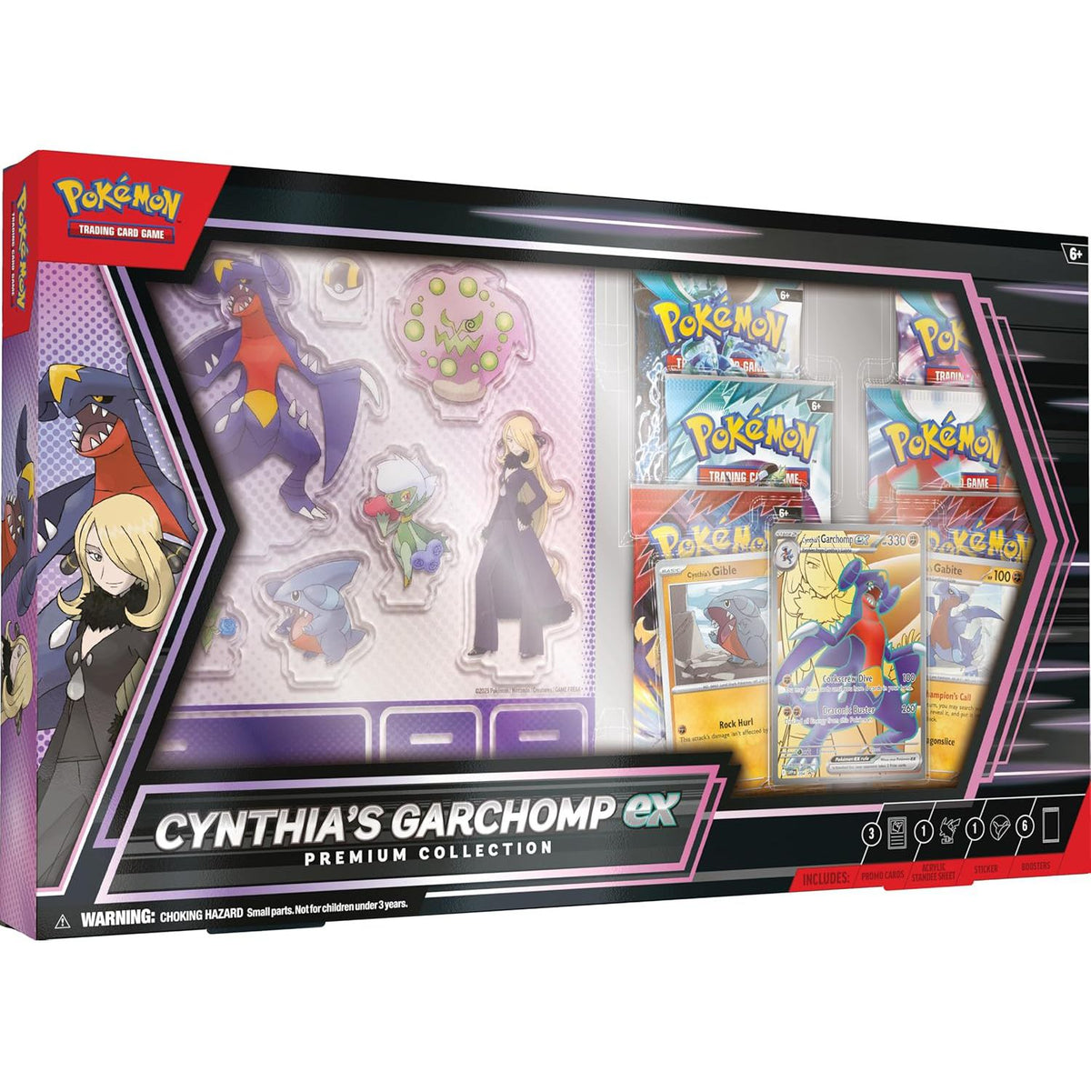 Pokémon Cynthia's Garchomp ex Premium Collection - kortų rinkinys