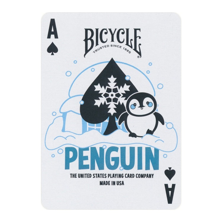 Penguin žaidimo kortos Bicycle