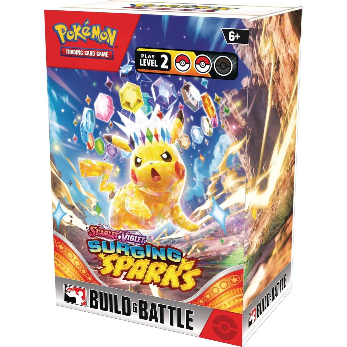 Pokémon Surging Sparks Build & Battle - kortų rinkinys