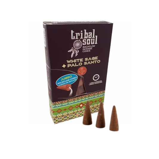 Tribal Soul White Sage + Palo Santo Backflow - 10 smilkalų
