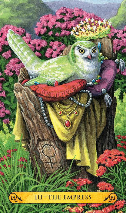 Tarot of the Owls Mini - mini taro kortos be vadovo | Llewellyn