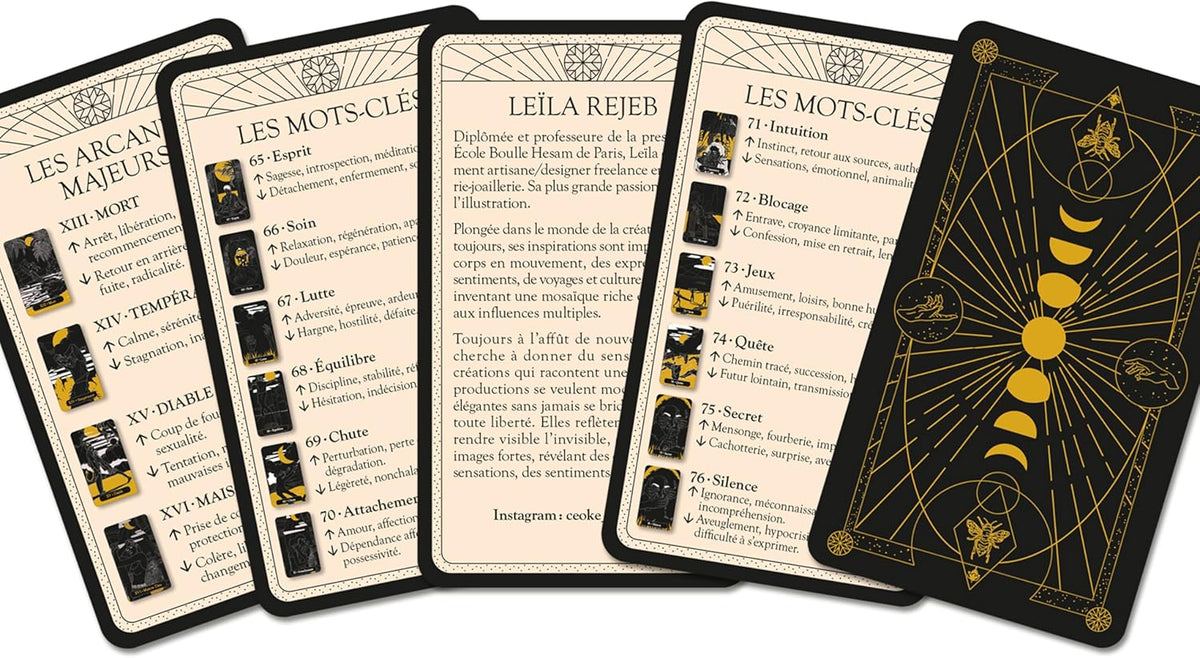 Tarot de la Danse des âmes kortos prancūzų kalba Grimaud Cartomancie