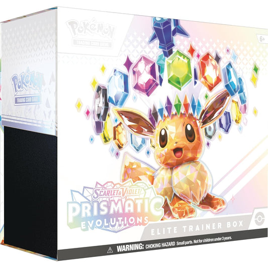Pokémon Prismatic Evolutions Elite Trainer Box - kortų rinkinys