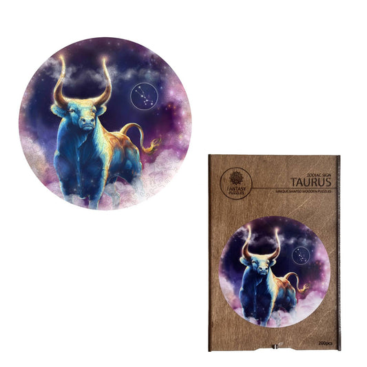 Jautis - medinė Zodiako dėlionė, 200 detalių | Fantasy Puzzles