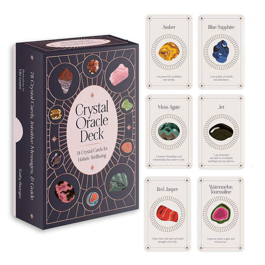 Crystal Oracle Deck - kristalų orakulo kortos | Leaping Hare Press