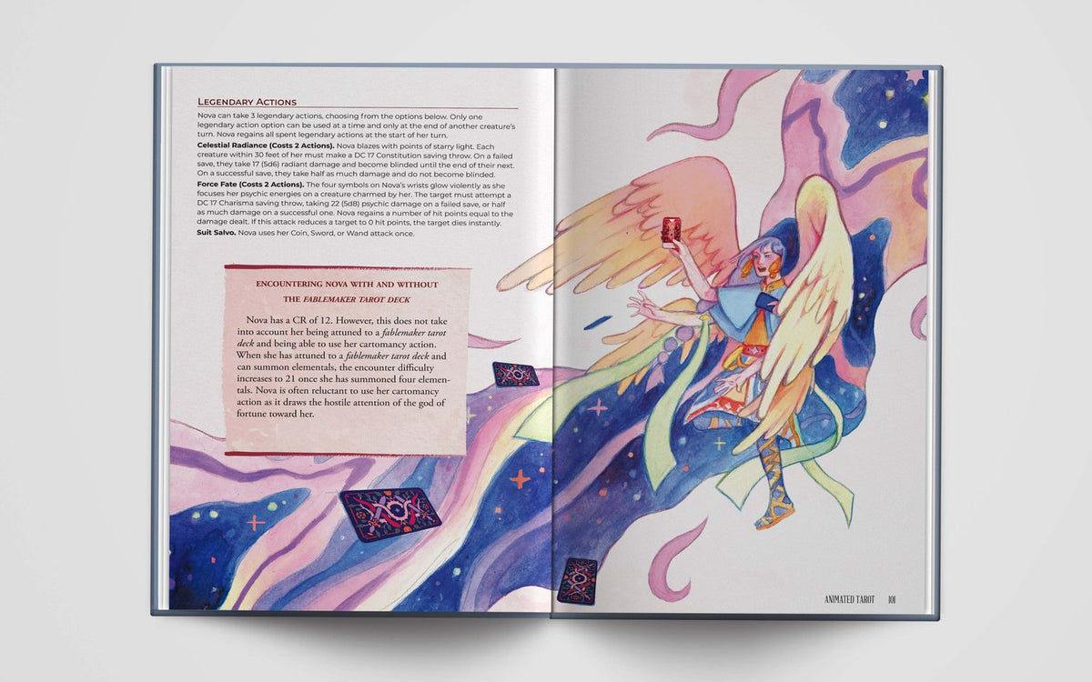 The Fablemaker's Animated Tarot - animuotų Taro kortų rinkinys | Hit Point Press