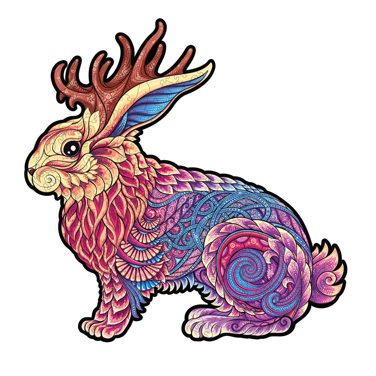 Jackalope M - medinė dėlionė, 150 detalių | Fantasy Puzzles