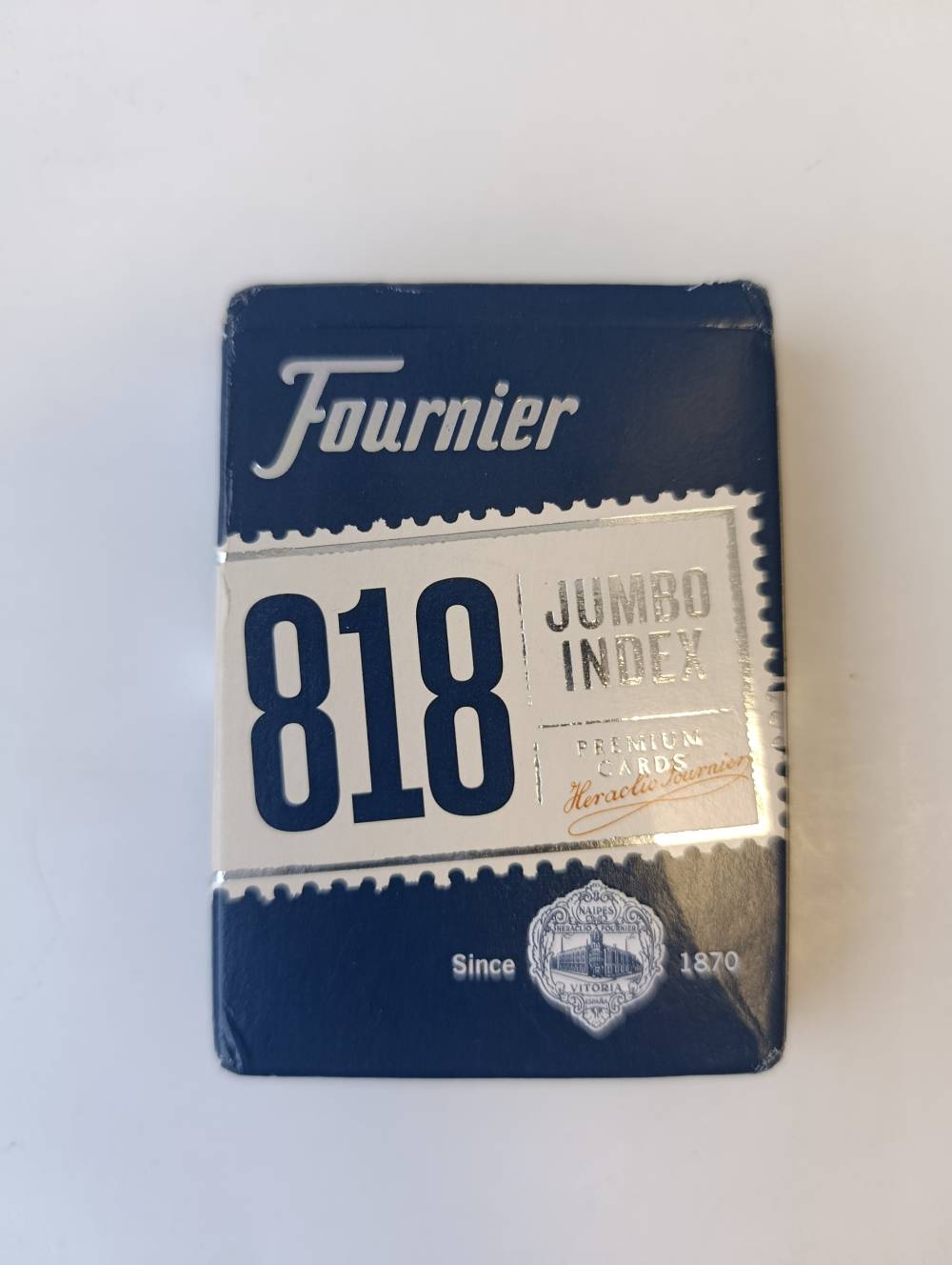 Fournier 818 Blue - pokerio kortos, kosmetiniai defektai