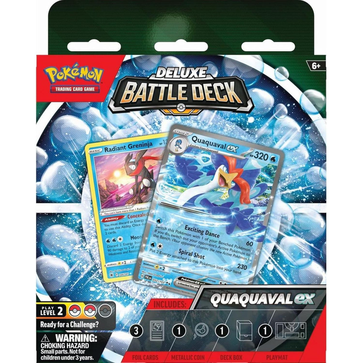 Pokémon Quaquaval ex Deluxe Battle Deck - 60 kortų kaladė