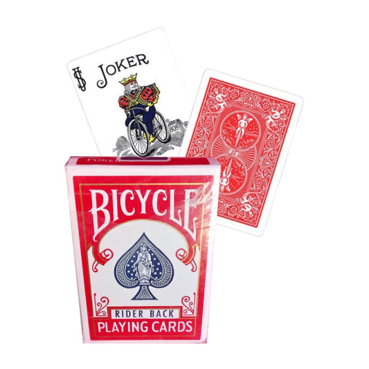 Bicycle Rider Back 808 Black Seal - raudonos žaidimo kortos