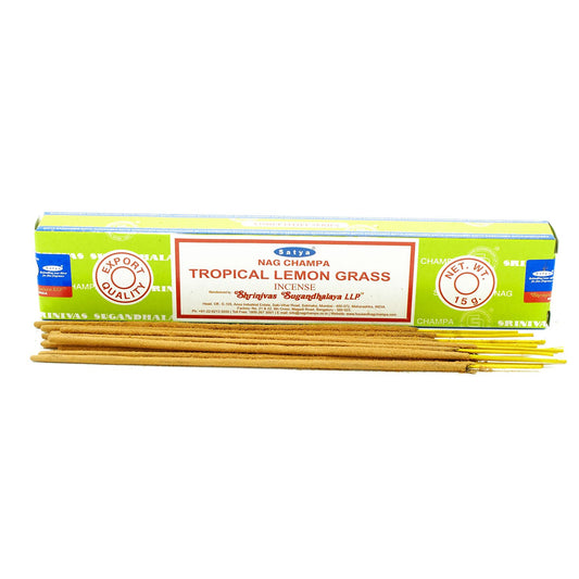 Satya Tropical Lemongrass - citrinžolės smilkalai, 15 g