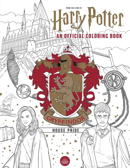 Harry Potter Gryffindor House Pride - oficiali spalvinimo knyga